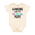 thumbnail image 1 of Inktastic Easter Hanging with My Peeps Pastel Bunnies Boys or Girls Baby Bodysuit, 1 of 5
