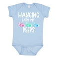 thumbnail image 1 of Inktastic Easter Hanging with My Peeps Pastel Bunnies Boys or Girls Baby Bodysuit, 1 of 5