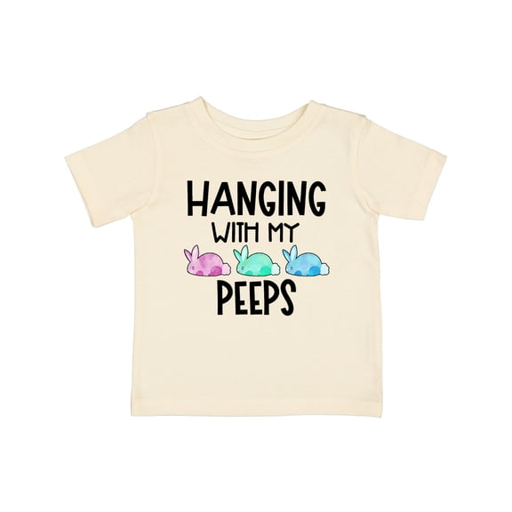 Inktastic Easter Hanging with My Peeps Pastel Bunnies Boys or Girls Baby T-Shirt