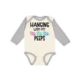 thumbnail image 1 of Inktastic Easter Hanging with My Peeps Pastel Bunnies Boys or Girls Long Sleeve Baby Bodysuit, 1 of 5