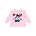thumbnail image 1 of Inktastic Easter Hanging with My Peeps Pastel Bunnies Boys or Girls Long Sleeve Toddler T-Shirt, 1 of 5