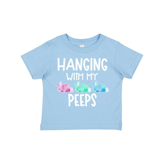 Inktastic Easter Hanging with My Peeps Pastel Bunnies Boys or Girls Toddler T-Shirt