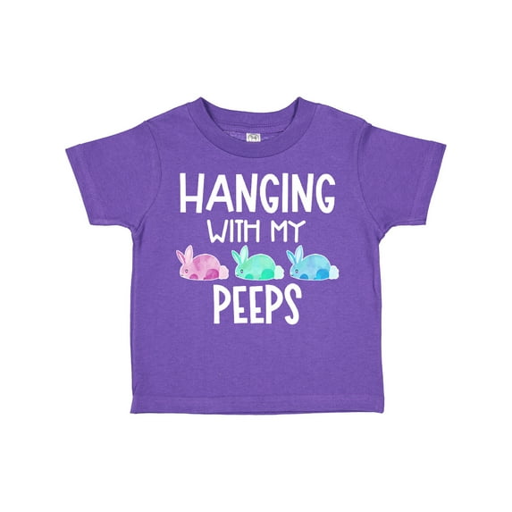Inktastic Easter Hanging with My Peeps Pastel Bunnies Boys or Girls Toddler T-Shirt
