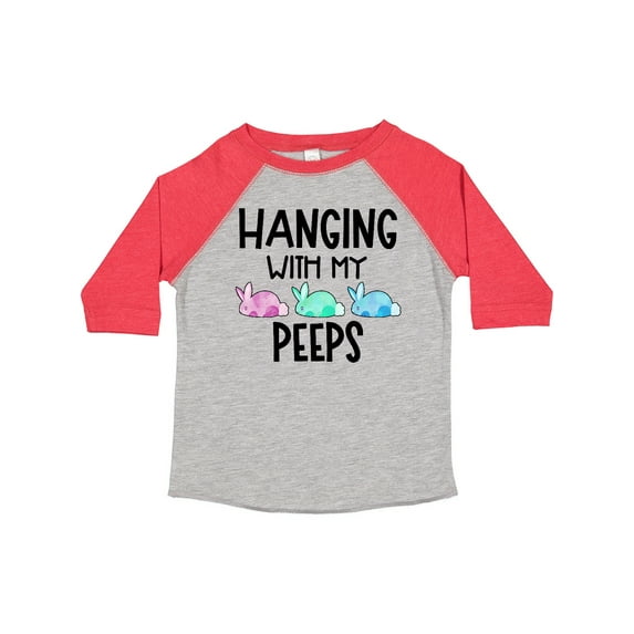 Inktastic Easter Hanging with My Peeps Pastel Bunnies Boys or Girls Toddler T-Shirt