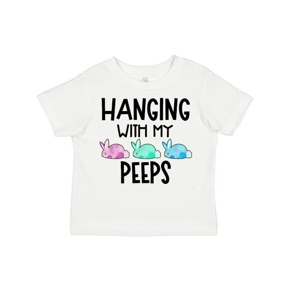 Inktastic Easter Hanging with My Peeps Pastel Bunnies Boys or Girls Toddler T-Shirt
