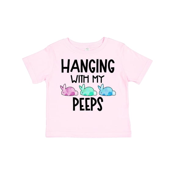 Inktastic Easter Hanging with My Peeps Pastel Bunnies Boys or Girls Toddler T-Shirt