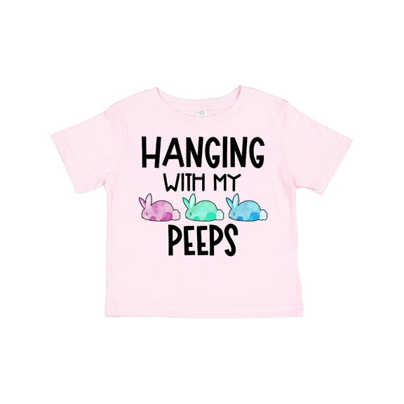 Inktastic Easter Hanging with My Peeps Pastel Bunnies Boys or Girls Toddler T-Shirt