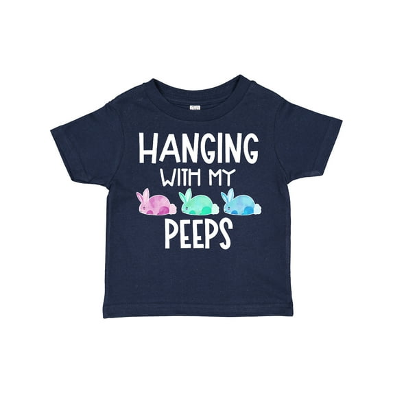 Inktastic Easter Hanging with My Peeps Pastel Bunnies Boys or Girls Toddler T-Shirt
