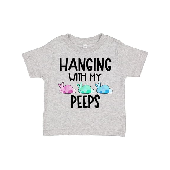 Inktastic Easter Hanging with My Peeps Pastel Bunnies Boys or Girls Toddler T-Shirt