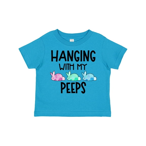 Inktastic Easter Hanging with My Peeps Pastel Bunnies Boys or Girls Toddler T-Shirt