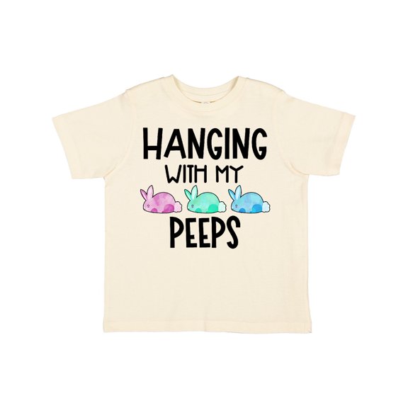 Inktastic Easter Hanging with My Peeps Pastel Bunnies Boys or Girls Toddler T-Shirt