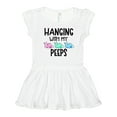 thumbnail image 1 of Inktastic Easter Hanging with My Peeps Pastel Bunnies Girls Toddler Dress, 1 of 5