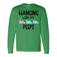 thumbnail image 1 of Inktastic Easter Hanging with My Peeps Pastel Bunnies Long Sleeve T-Shirt, 1 of 5