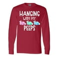 thumbnail image 1 of Inktastic Easter Hanging with My Peeps Pastel Bunnies Long Sleeve T-Shirt, 1 of 5