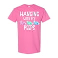 thumbnail image 1 of Inktastic Easter Hanging with My Peeps Pastel Bunnies T-Shirt, 1 of 5