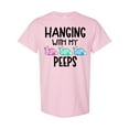 thumbnail image 1 of Inktastic Easter Hanging with My Peeps Pastel Bunnies T-Shirt, 1 of 5
