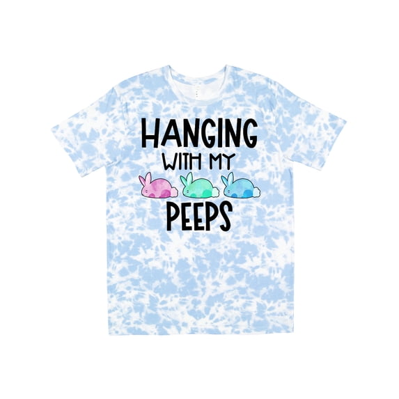 Inktastic Easter Hanging with My Peeps Pastel Bunnies T-Shirt