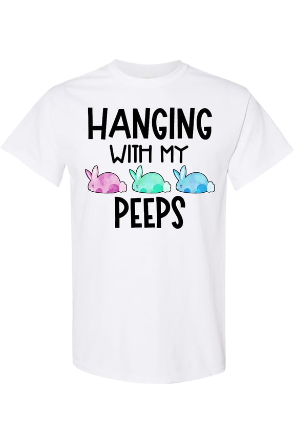 Easter Hanging with My Peeps Pastel Bunnies T-Shirt