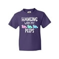thumbnail image 1 of Inktastic Easter Hanging with My Peeps Pastel Bunnies Youth T-Shirt, 1 of 5