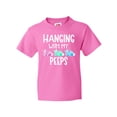 thumbnail image 1 of Inktastic Easter Hanging with My Peeps Pastel Bunnies Youth T-Shirt, 1 of 5