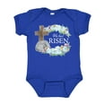 thumbnail image 1 of Inktastic Easter He Has Risen with Cross and Flowers Boys or Girls Baby Bodysuit, 1 of 5