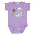 thumbnail image 1 of Inktastic Easter He Has Risen with Cross and Flowers Boys or Girls Baby Bodysuit, 1 of 5