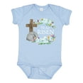 thumbnail image 1 of Inktastic Easter He Has Risen with Cross and Flowers Boys or Girls Baby Bodysuit, 1 of 5
