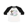 thumbnail image 1 of Inktastic Easter He Has Risen with Cross and Flowers Boys or Girls Toddler T-Shirt, 1 of 5