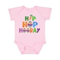 thumbnail image 1 of Inktastic Easter Hip Hop Hooray with Eggs and Carrot Boys or Girls Baby Bodysuit, 1 of 5