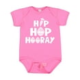 thumbnail image 1 of Inktastic Easter Hip Hop Hooray with Eggs and Carrot Boys or Girls Baby Bodysuit, 1 of 5