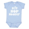thumbnail image 1 of Inktastic Easter Hip Hop Hooray with Eggs and Carrot Boys or Girls Baby Bodysuit, 1 of 5
