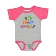 thumbnail image 1 of Inktastic Easter Hip Hop Hooray with Eggs and Carrot Boys or Girls Baby Bodysuit, 1 of 5