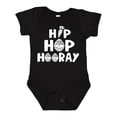 thumbnail image 1 of Inktastic Easter Hip Hop Hooray with Eggs and Carrot Boys or Girls Baby Bodysuit, 1 of 5