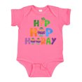thumbnail image 1 of Inktastic Easter Hip Hop Hooray with Eggs and Carrot Boys or Girls Baby Bodysuit, 1 of 5