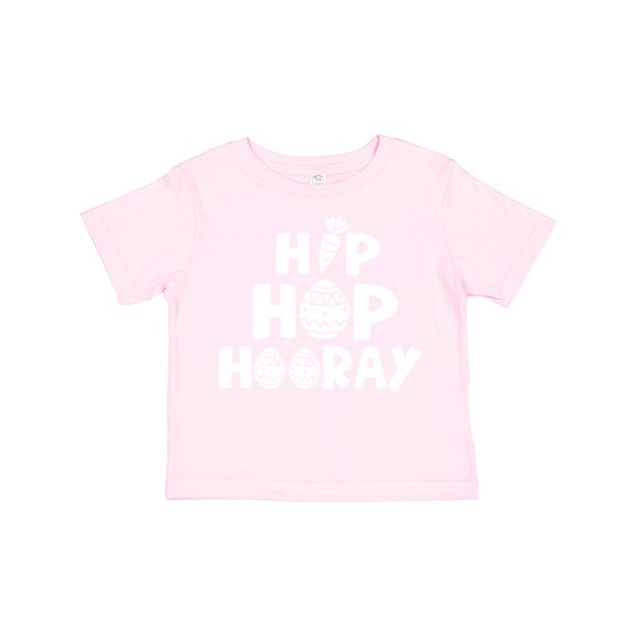 Inktastic Easter Hip Hop Hooray with Eggs and Carrot Boys or Girls Toddler T-Shirt