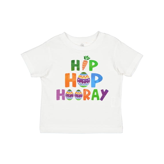 Inktastic Easter Hip Hop Hooray with Eggs and Carrot Boys or Girls Toddler T-Shirt