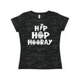 thumbnail image 1 of Inktastic Easter Hip Hop Hooray with Eggs and Carrot Women's T-Shirt, 1 of 5