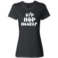 thumbnail image 1 of Inktastic Easter Hip Hop Hooray with Eggs and Carrot Women's T-Shirt, 1 of 5
