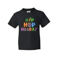 thumbnail image 1 of Inktastic Easter Hip Hop Hooray with Eggs and Carrot Youth T-Shirt, 1 of 5