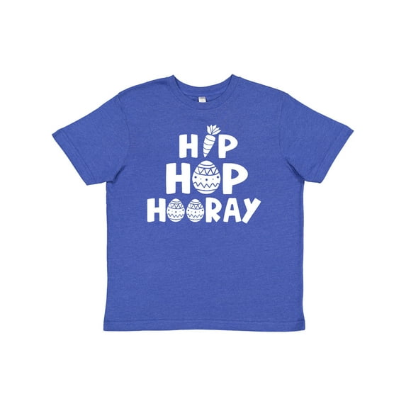 Inktastic Easter Hip Hop Hooray with Eggs and Carrot Youth T-Shirt