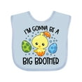 thumbnail image 1 of Inktastic Easter I'm Gonna Be a Big Brother with Green and Blue Eggs Boys Baby Bib, 1 of 4