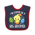 thumbnail image 1 of Inktastic Easter I'm Gonna Be a Big Brother with Green and Blue Eggs Boys Baby Bib, 1 of 4