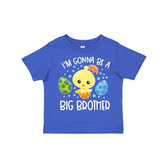 Inktastic Easter I'm Gonna Be a Big Brother with Green and Blue Eggs Boys Toddler T-Shirt