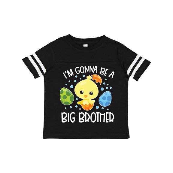 Inktastic Easter I'm Gonna Be a Big Brother with Green and Blue Eggs Boys Toddler T-Shirt