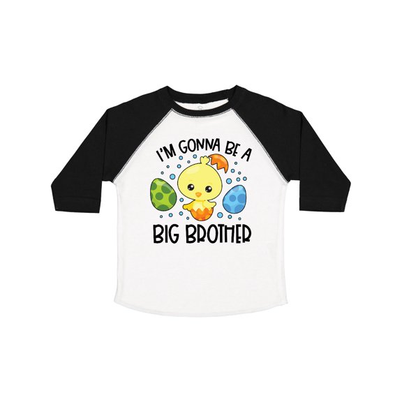 Inktastic Easter I'm Gonna Be a Big Brother with Green and Blue Eggs Boys Toddler T-Shirt