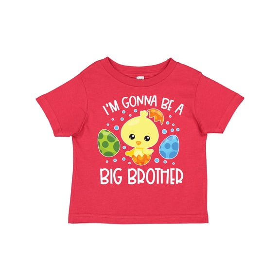 Inktastic Easter I'm Gonna Be a Big Brother with Green and Blue Eggs Boys Toddler T-Shirt