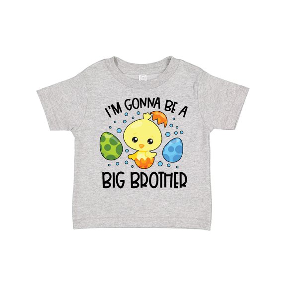 Inktastic Easter I'm Gonna Be a Big Brother with Green and Blue Eggs Boys Toddler T-Shirt