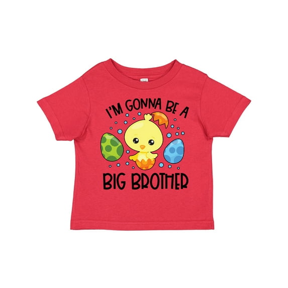 Inktastic Easter I'm Gonna Be a Big Brother with Green and Blue Eggs Boys Toddler T-Shirt