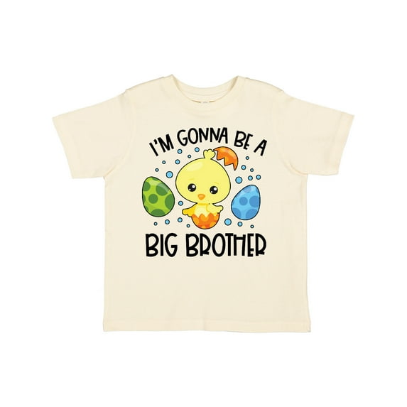 Inktastic Easter I'm Gonna Be a Big Brother with Green and Blue Eggs Boys Toddler T-Shirt