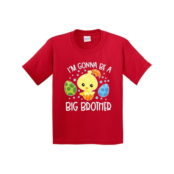 Inktastic Easter I'm Gonna Be a Big Brother with Green and Blue Eggs Youth T-Shirt